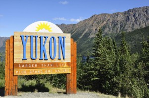 Yukon Territory, Canada Welcome Sign