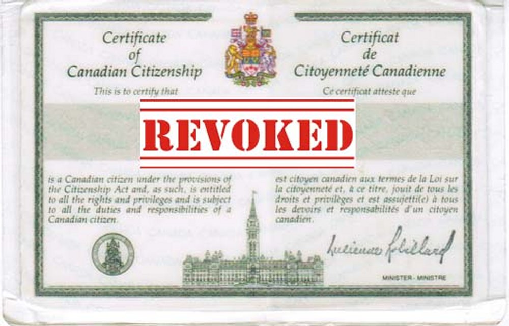 Revocation of Canadian Citizenship