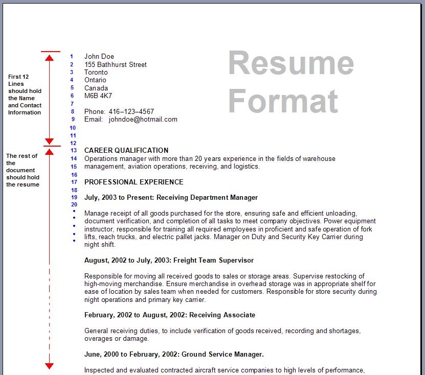 A Guide To Create A Canadian Style Resume Increase Your Chances Of