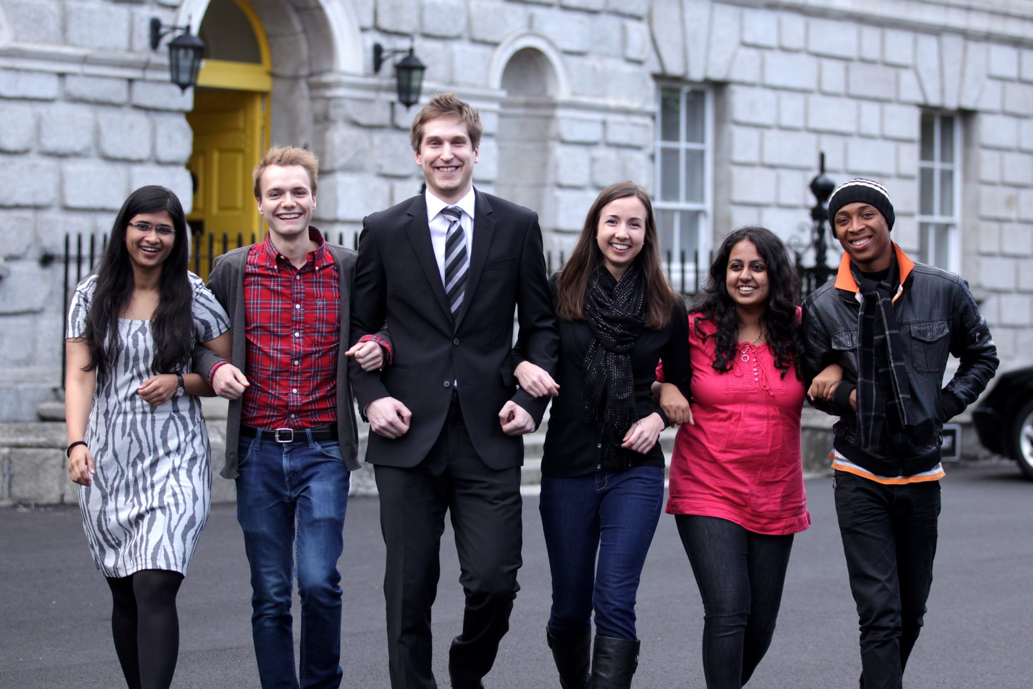 Student lawyers from around the world arrived at the Law Society of Ireland today Thursday 19th April for the opening of the Brown-Mosten International Client Consultation Competition, a four-day event to promote greater knowledge and interest among law students in the preventative law and counselling functions of law practice. Over 22 teams from around the World are taking part in the competition. Pictured during the competition were Medha Vikram from India, Philipp Gnatzy from Germany, Smu Honkanen from Finland, Audrey Johnson from USA, Megha Janakiraman from India and Azubuike Seih from Nigeria. Picture Jason Clarke Photography. No Repro Fee.