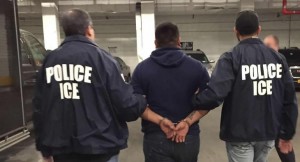 ICE agents searching for undocumented immigrants in USA