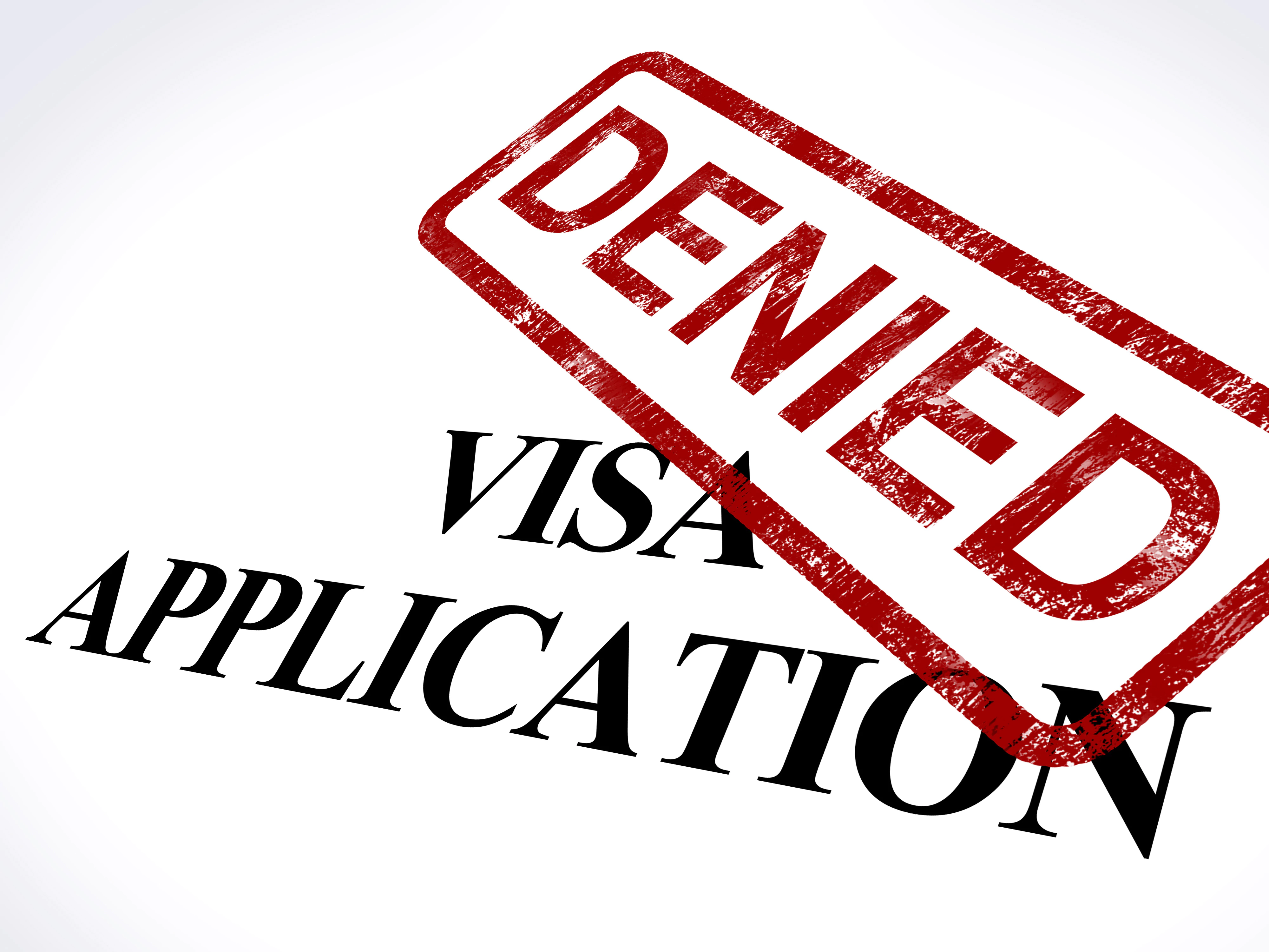 Denied visa application as per the excessive demand policy for disabled people.