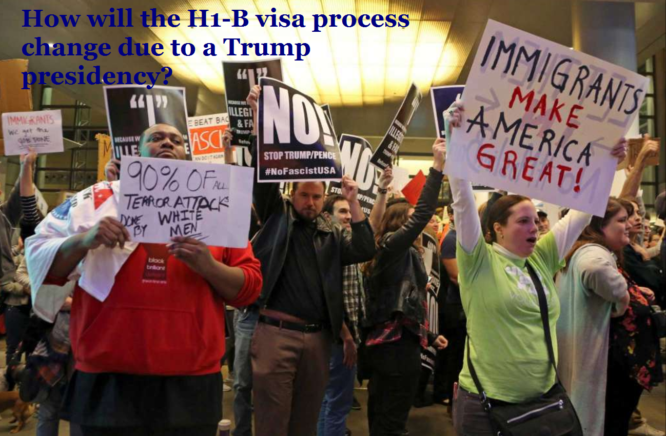 How will the H1-B visa process change due to a Trump presidency?