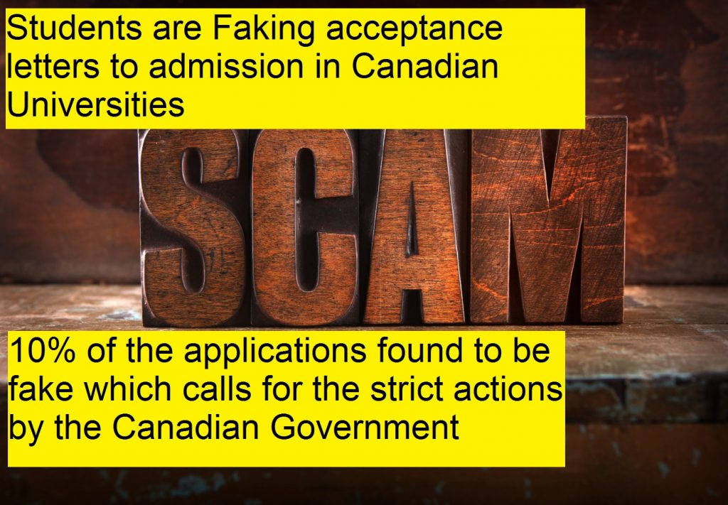 Study visa application found fake in Canada