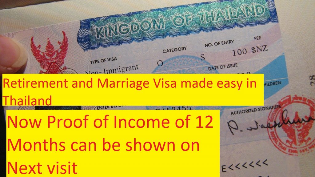 Retirement and Marriage Visa made easy in Thailand