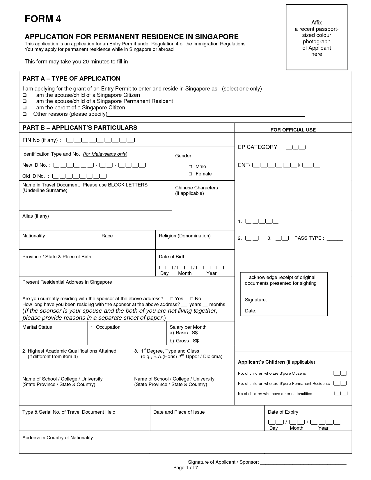 Permanent Residency In Singapore - Processing Time - Success Application Tips & Eligibility Criteria