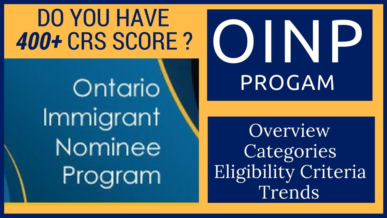 Ontario Immigrant Nominee Program details