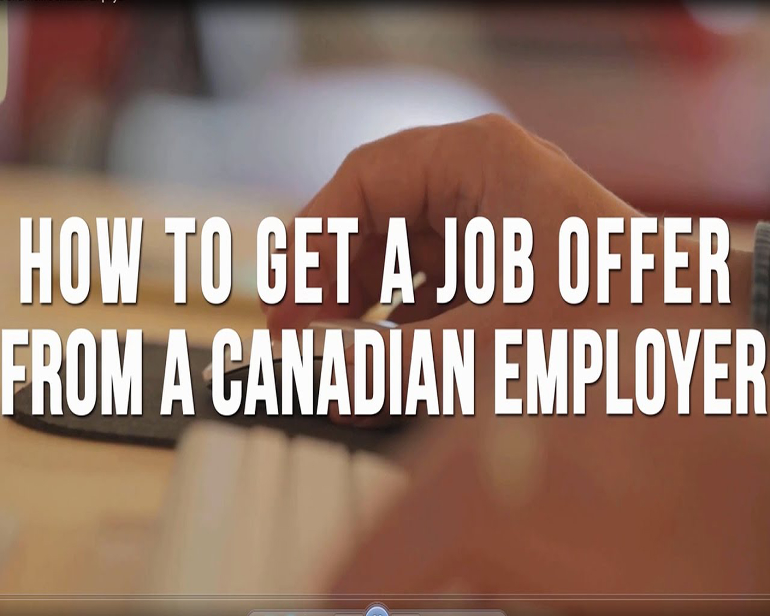 Getting a Job in Canada
