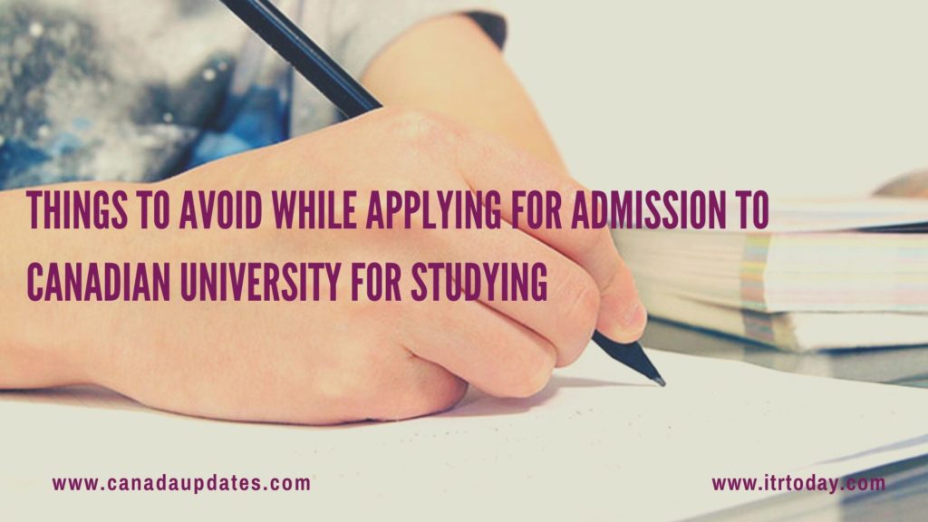 Applying for Admission to Canadian University for Studying1