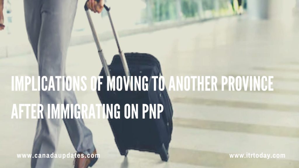 Implications of Moving to another Province after Immigrating on PNP3