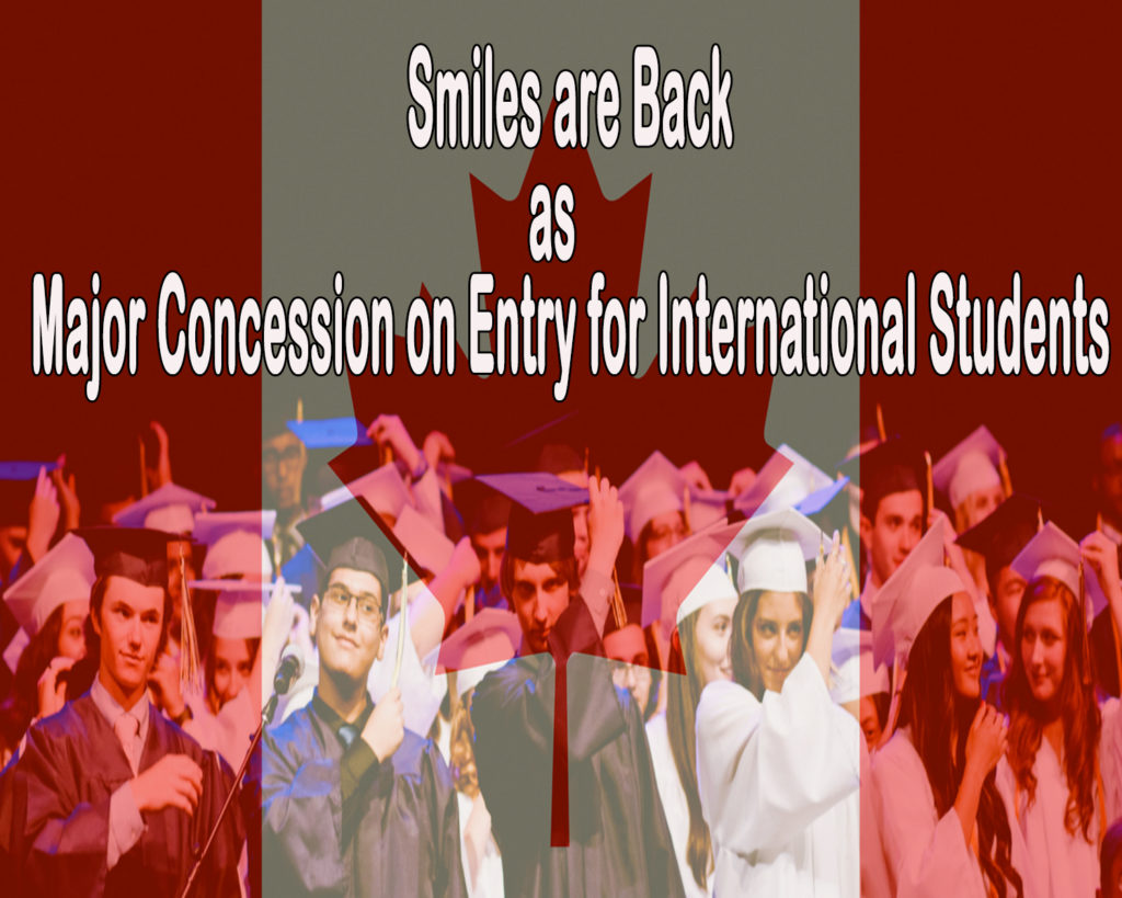Major Concession on Entry for International Students in Canada