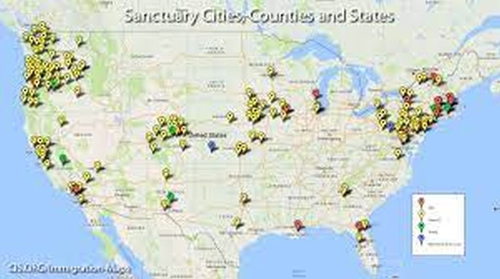 Sanctuary Cities and Counties in USA