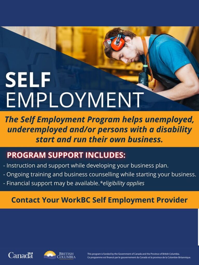 Self Employment Support in Canada how to Obtain and which agencies